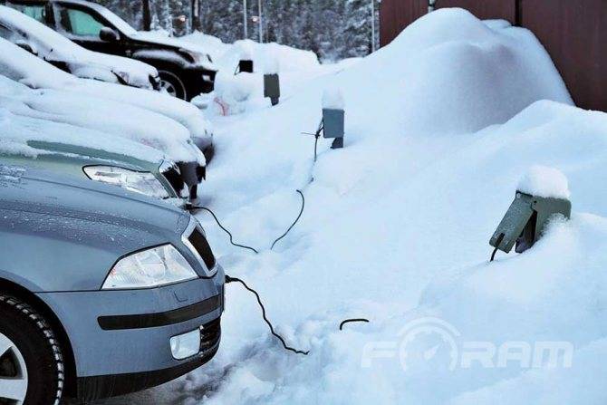 Советы как завести машину в сильный мороз